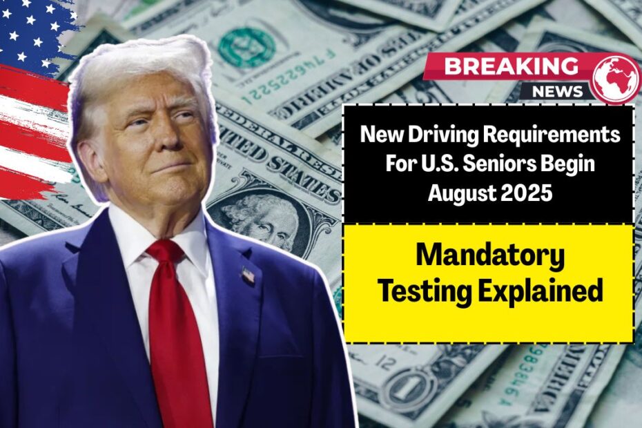 New Driving Requirements For U.S. Seniors Begin August 2025 – Mandatory Testing Explained