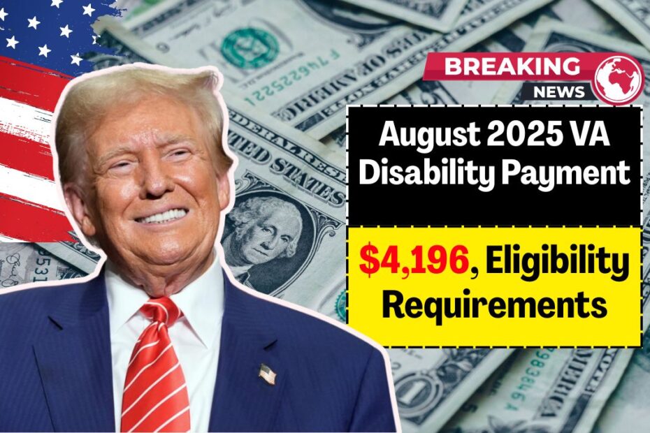 August 2025 VA Disability Payment: $4,196, Eligibility Requirements & Full Payment Schedule