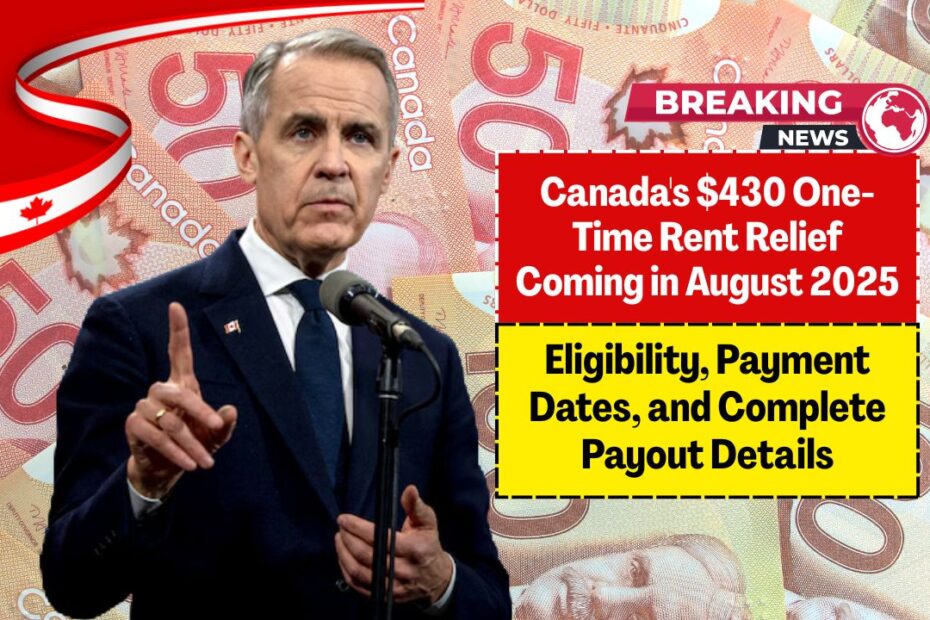 Canada's $430 One-Time Rent Relief Coming in August 2025 – Eligibility, Payment Dates, and Complete Payout Details