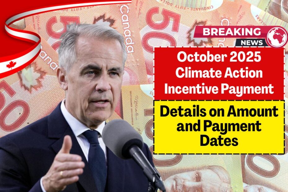 October 2025 Climate Action Incentive Payment – Details on Amount and Payment Dates